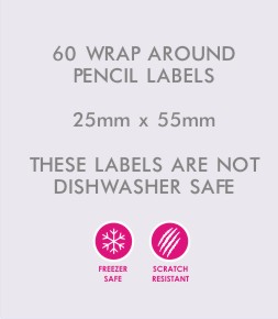 Signature Wrap Around Pencil Labels